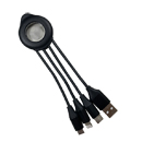 四合一壓克力亮燈充電線