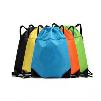 簡易輕便抽繩雙肩包束口袋收納袋